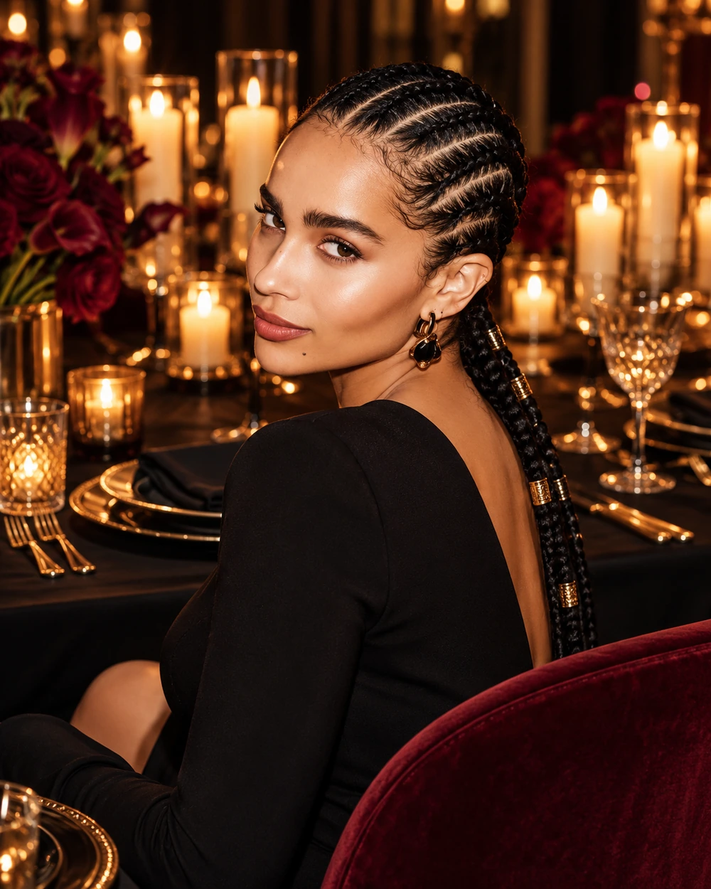 Inspiration coiffure Fulani Braids