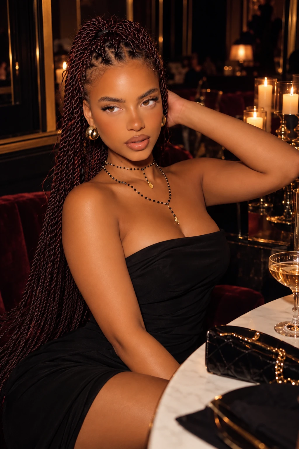 Inspiration coiffure Kinky Twists