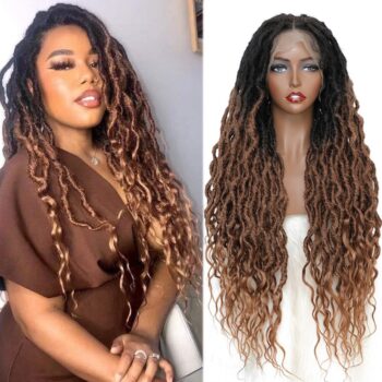 Perruque tresse caramel faux locs Isis
