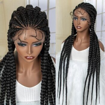 perruque tresse avec closure