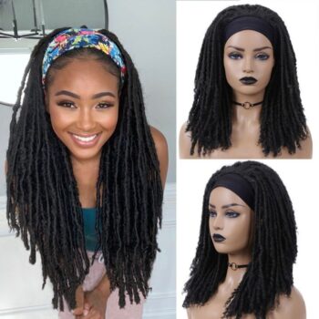 Perruque locks noire courte Malia