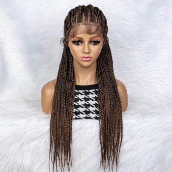 Perruque tresse collées avec queue de cheval chocolat, Ciara
