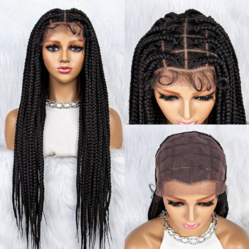 Perruque tresse noire 32 pouces