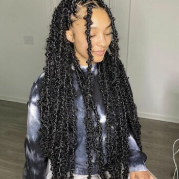 Perruque tresse butterfly locks noire, Oya