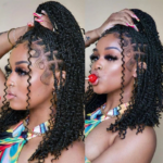 boho braids courte