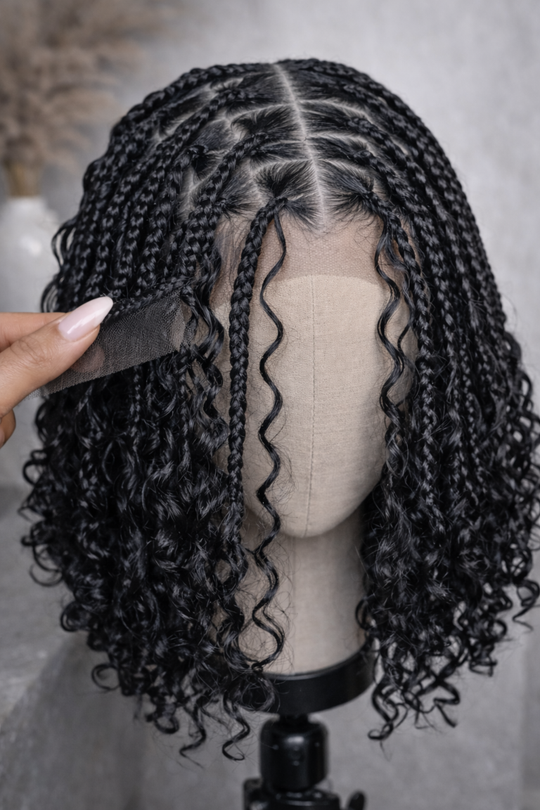 Perruque tresse boho braids noire