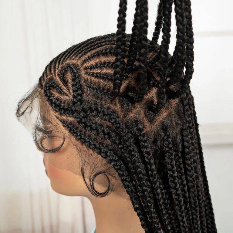 perruque cornrow coeur