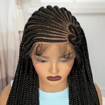 perruque cornrow coeur