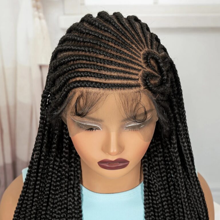 perruque cornrow coeur