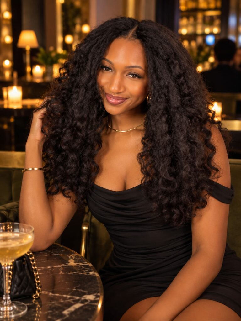 Box Crochet Braids : Crochet Braids - Noire - Milieu dos, mèches et accessoires disponibles