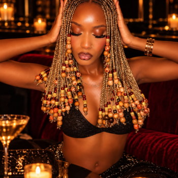 Box Fulani Braids à Perles – Blonde - Milieu dos