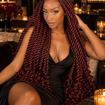 Box Senegalese Twists Jumbo - Bordeaux – Bas du dos